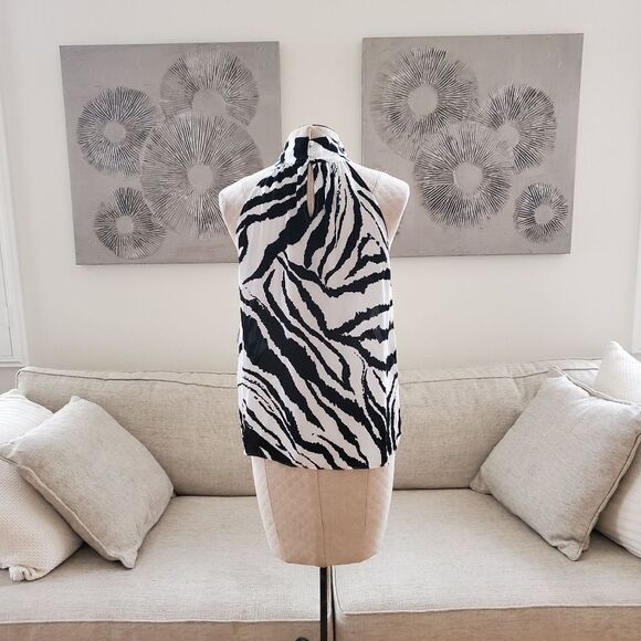 Inc International Concepts Printed Sleeveless Mock-Neck Top sz Med - Picture 8 of 14